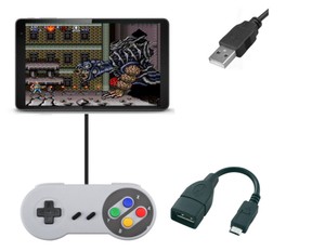 Micro Usb Snes Type Controller Gamepad For Android Phone Tablet Windows Pc Mac Ebay