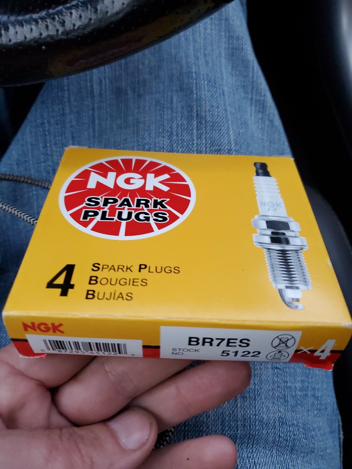 Brand New 4NGK -  BR7ES - 5122 - Spark Plugs,  pack of 4 NEW in the Box