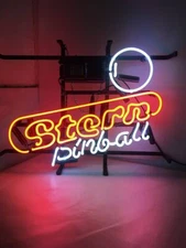 Stern Pinball Game Room 20"x16" Neon Light Sign Lamp Wall Decor Bar Open