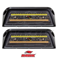 2x 150mm ORANGE & WHITE LED CAMPING VAN LIGHTS FOR MERCEDES SPRINTER MK2 MK3 06+
