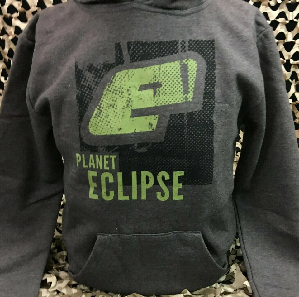 NEW 2X LARGE Planet Eclipse Favela Hooded Sweatshirt - Graphite - Image 3 of 4