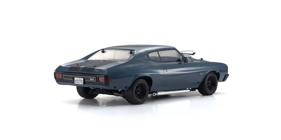 Kyosho 34494T1 1/10 EP 4WD FAZER Mk2 FZ02L VE 1970 Chevy Chevelle VE Dark Blue - Image 4 of 4