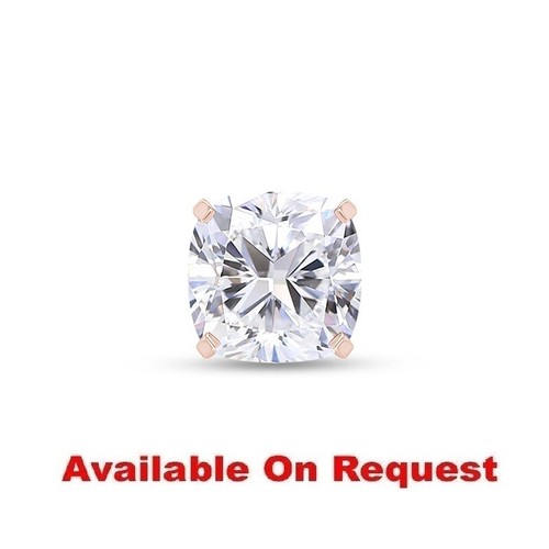1.00 Ct EGL Certified Cushion Diamond Single Stud Earrings 14K WG Lab Grown - Picture 11 of 14