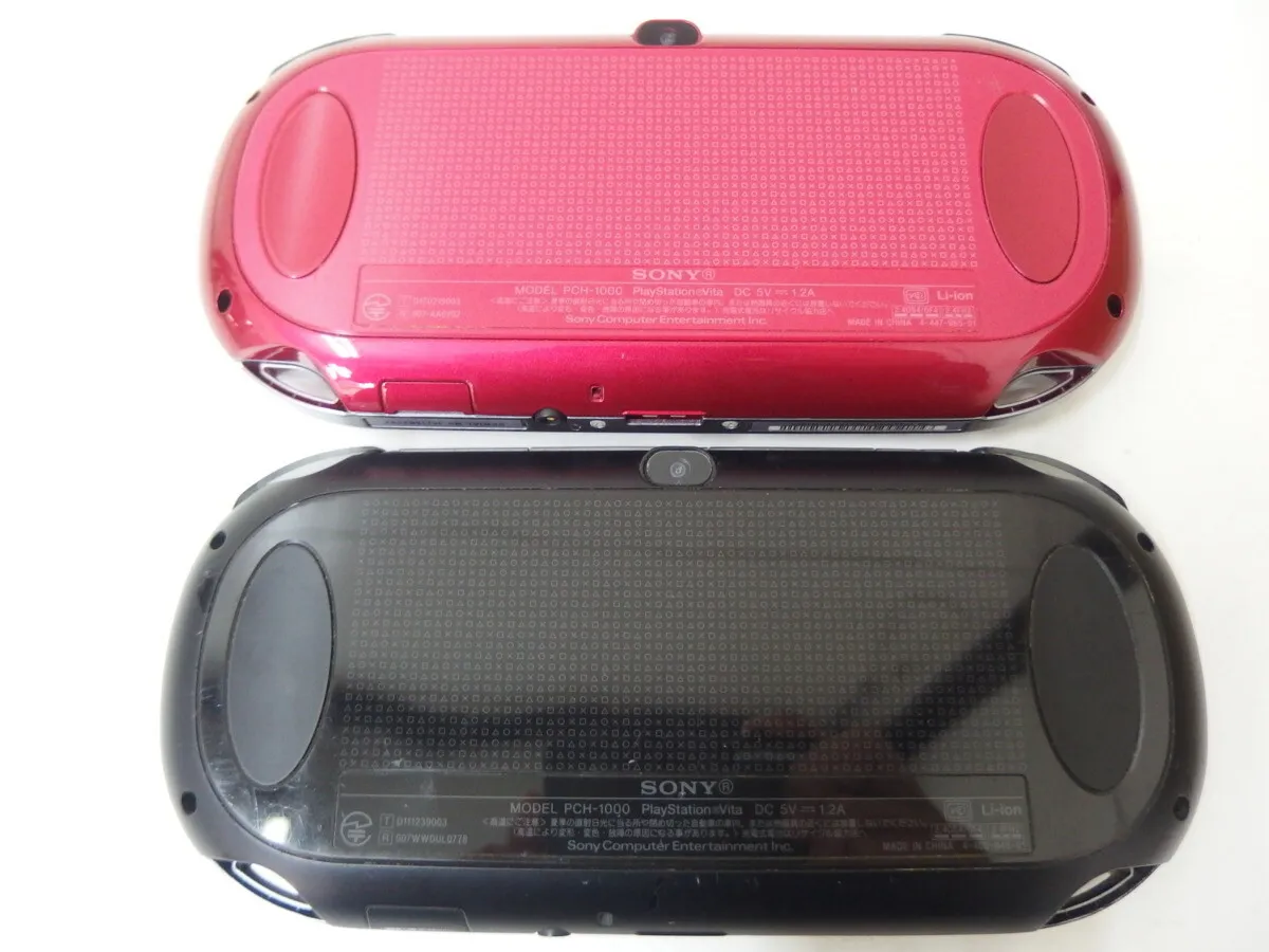 Playstation vita Wi-Fi model PCH-1000 ZA01 black, PCH-1000 ZA03 Red set
