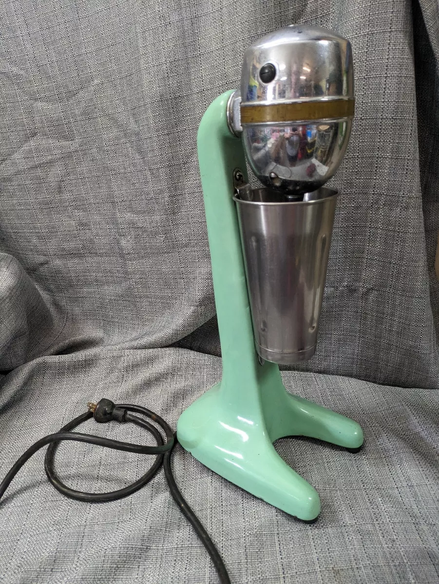 vintage Hamilton Beach Jadeite Green Milkshake Mixer WORKS 1930's malt  blender