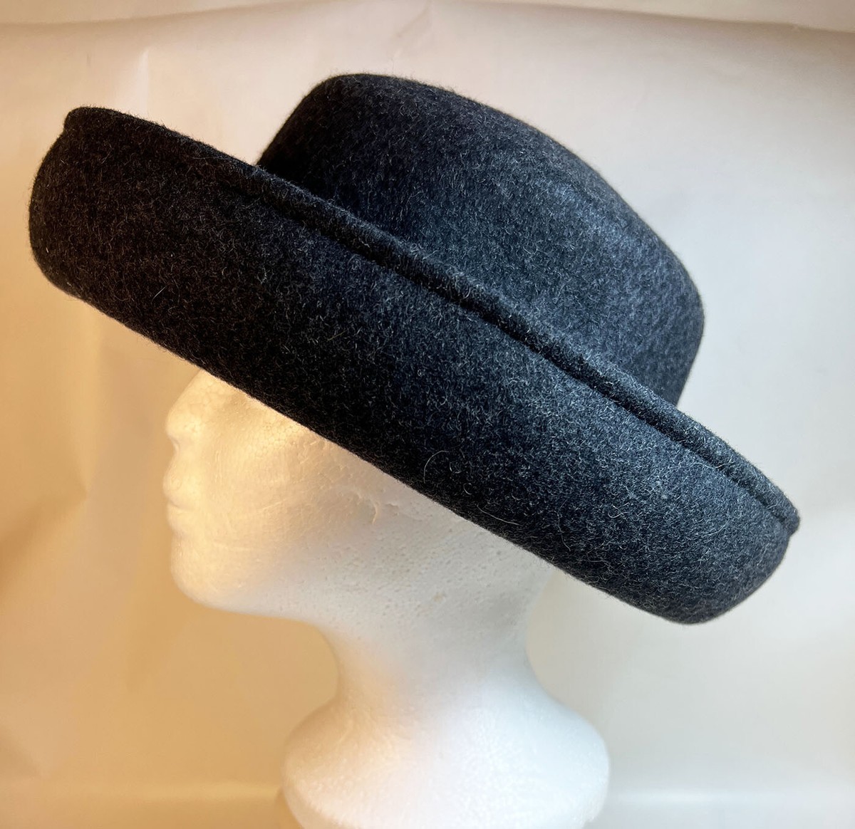 Vintage Hat Scala Collezione By Scala Womens Dark Gray Wool  display picture 1
