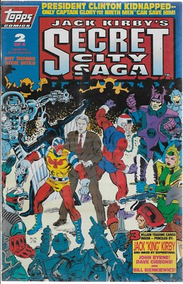 Jack Kirby´s Secret City Saga No.2 1993 Bagged with Trading Cards / Steve Ditko