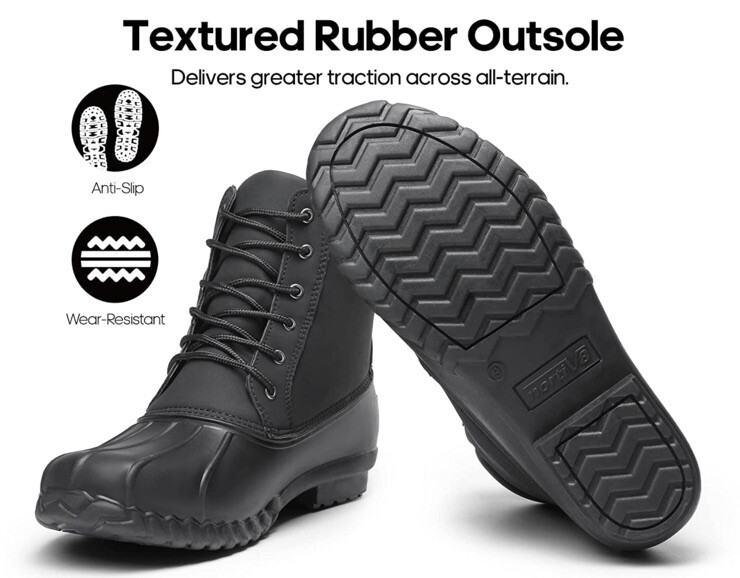 NortiV8 Duck Boots SNSB227M Black Snow / Rain Boots Size 8  display picture 3