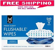 Member's Mark Flushable Wipes, Fresh Scent, 540 ct.