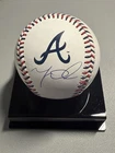 Matt Olson Signed OML Braves Team Baseball Fanatics & MLB Authenticated