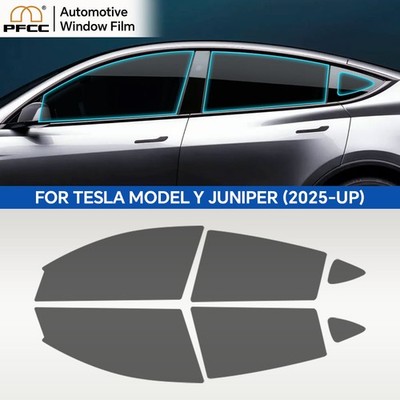Premium Ceramic PreCut Window Tint Film For Tesla Model Y Juniper 2025 5%-70%VLT