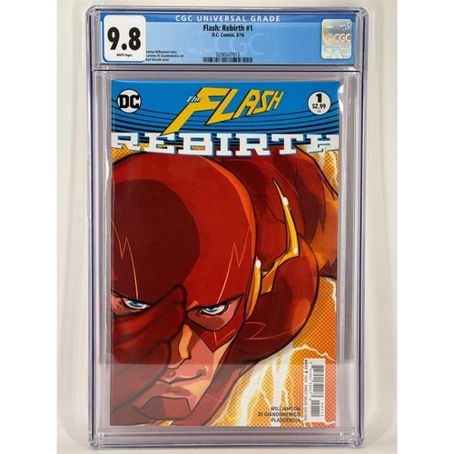 DC UNIVERSE REBIRTH The Flash 1 Cover B High-Grade 9.8 CGC. First app Godspeed