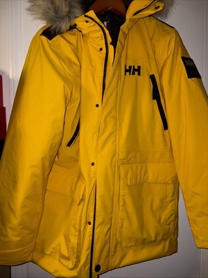 Helly Hansen Reine Men's Sz Medium M Straw Gold Parka NWT New Winter Jacket Coat