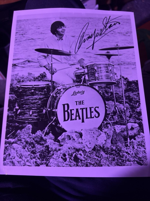 Ringo Starr signed 8x10 Photo Taken In NYC In 1970