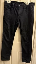 Levis Jeans Mens 32x30 Black Denim 511 Slim Fit Dark Wash Stretch Flex Jeans EUC