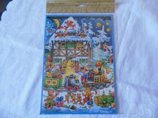 Adventskalender Teddys und Eisenbahn Korsch Verlag 10 104 mit Glitzer, OVP