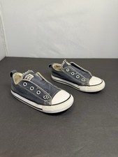 Converse Chuck Taylor All Star Navy Slip-On Toddler Size 9 Laceless Used