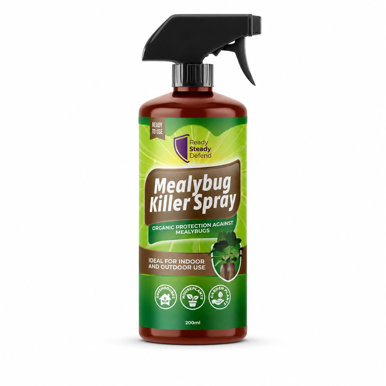 Mealybug Killer Spray 200ml - Bug Spray with Insecticidal Soap for Indoor Plants