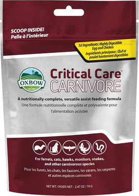 Oxbow Critical Care Carnivore, Assist Recovery Feeding Formula for Carnivores