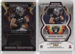 2023 Panini Obsidian Purple Electric Etch /75 Michael Mayer #REM-MMA RC