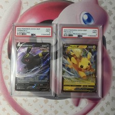 PSA 9 - Pokemon Lot Pikachu V & Umbreon V SWSH BSP Heroes Tin CRZ Coll - VMAX