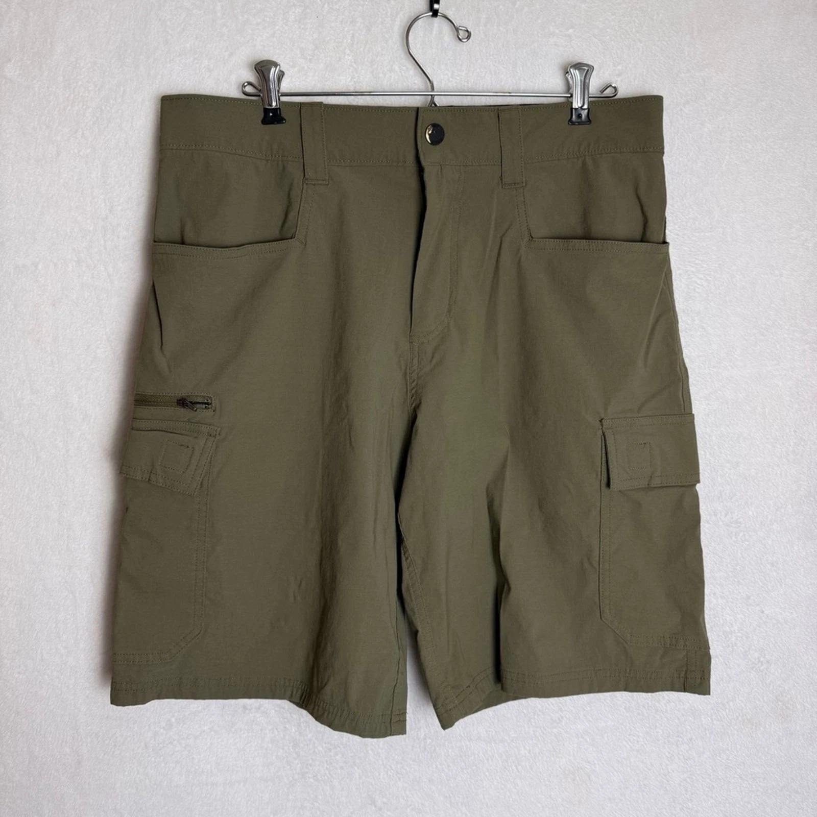 Orvis Stretchy Tech Cargo Shorts Olive Green Men’s 32