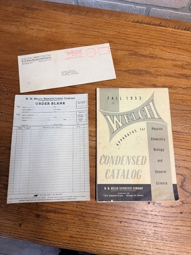 Vintage 1953 Welch Scientific Co Laboratory Apparatus Catalog Laboratory Science