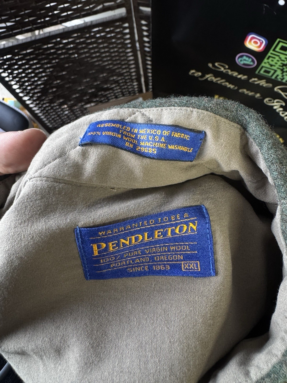 Vintage Authentic Pendleton Trail Wool Shirt Jack… - image 5
