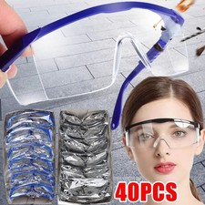 Safety Glasses Clear Anti-Fog & Anti-Scratch Eye Protection Work-Lab Goggles UK.