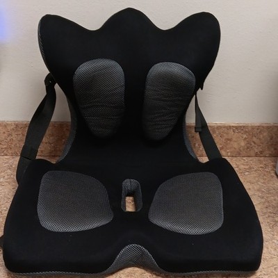 Trigger Point Systems Ergonomic Seat Cushion & Back Support, Black/Gray