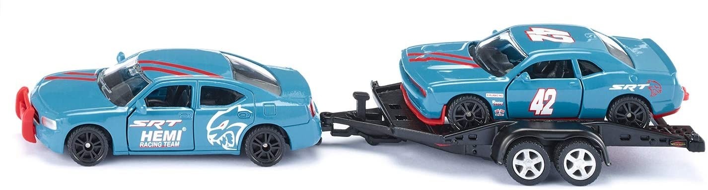SIKU DODGE Charger avec fourgon voiture miniature de collection Dodge Challenger SRT 1/55