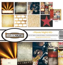 Reminisce Collection Kit 12"X12"-Movie Night