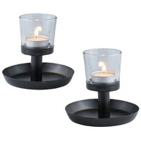 2Er Set Moderne Deko Teelichthalter Kerzenhalter KerzenstäNder Windlicht Kerzen