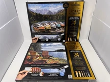 ArtSkills Premium Paint by Number Kit - Lakeside Serenity & Calm Reflections