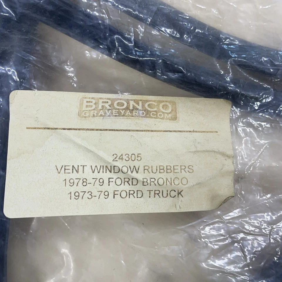 (2) Par de sellos de ventana de ventilación Bronco 1973-1979 Ford F150, F250, F350 78-79 totalmente nuevos Foto 2 de 2