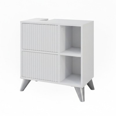 Waschbeckenunterschrank Vicco Leano 60 x 62 cm mit 2 Schubladen