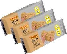 3-Pack Sand Ochre Air Dry Modeling Clay – Non-Toxic and Oven-Free for Crafters