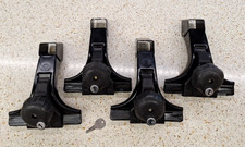 Set Of 4 Thule 300 Rain Gutter Foot Pack Roof Rack Towers With Locks And Key Set Of 4 Thule 300 Rain Gutter Foot Pack Roof Rack Towers With Locks And Key