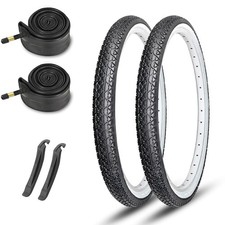 26x2.125 Cruiser Bike Tires: MOHEGIA 2-Pack 26 Inch Folding Tires with Pair Bike