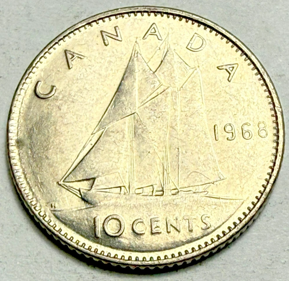 【5枚組】NGC MS65・64 1968年カナダ$１・50.25.10.5C Preços baixos em 1968 Canadá moeda de Dez centavos | eBay