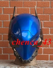 New Blue Arkham Knight Batman Jason Helmet FRP Cosplay Mask LED Eyes Collections