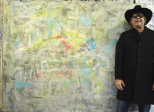 Pollock/Richter style Professional Painting 84”X62” (7 Foot) Abstract Modern XL