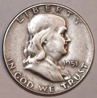 1951-S Franklin Half Dollar - Very Fine - #1226EB
