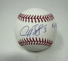 Alex Bregman Chicago Cubs signed MLB Baseball w/Fly the W insc BAS Witness COA