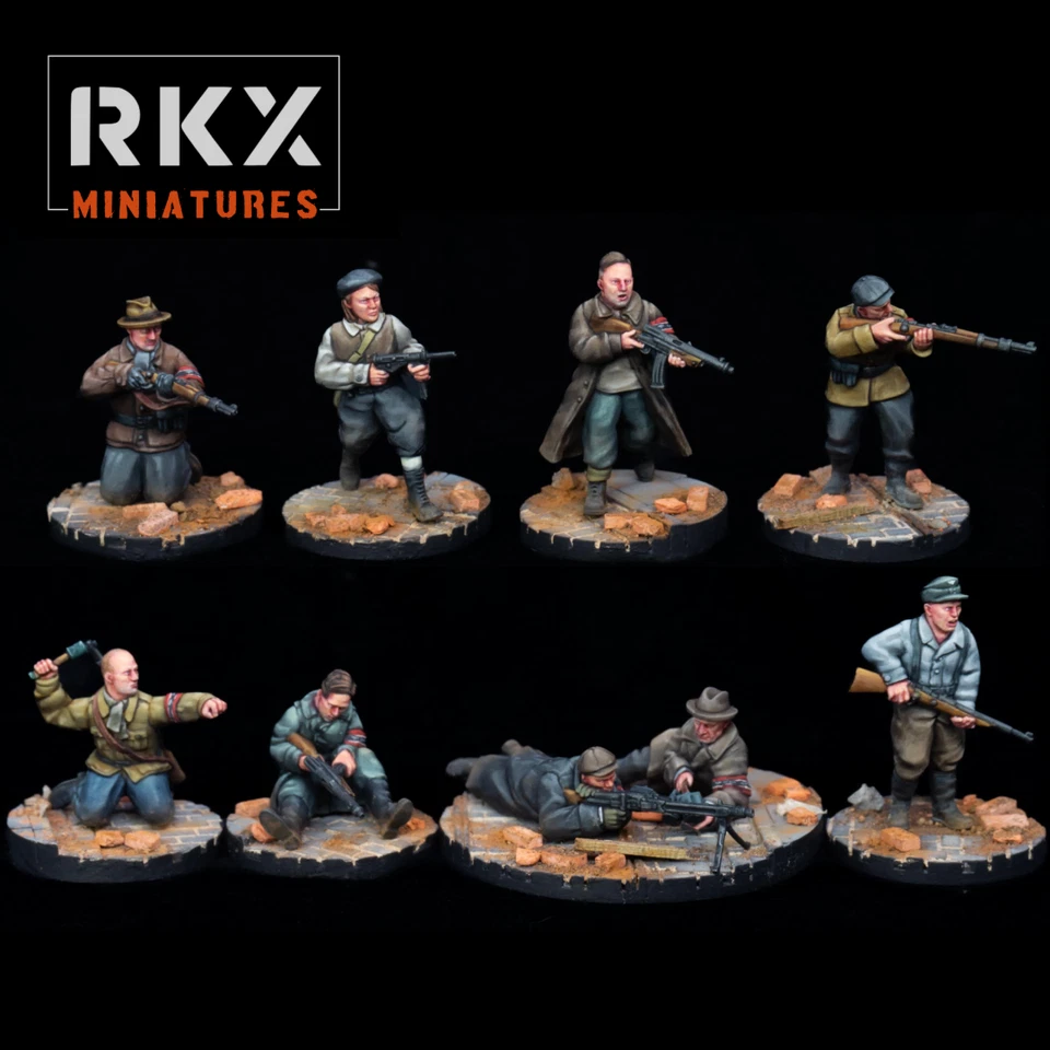 RKX Miniatures – Volkssturm Berlin 1945 | 28 mm Resin WW2 Wargaming Set