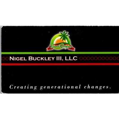Nigel Buckley III LLC DBA Island Quizine DV Murphy Pikesville MD Card STB7-BC14