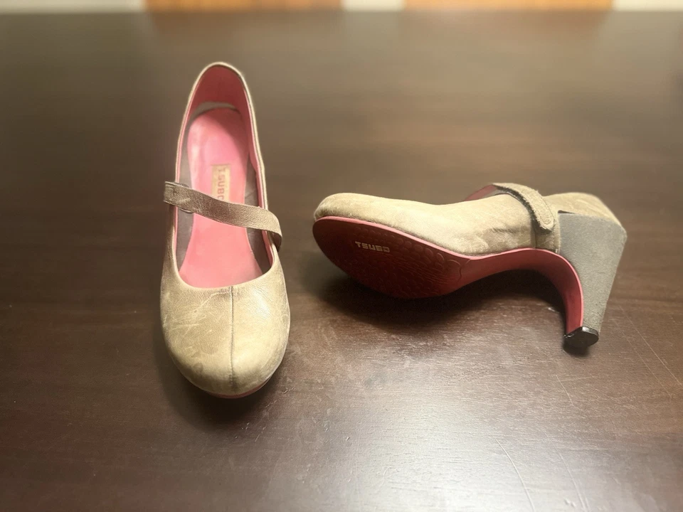 Zapatos de tacón alto TSUBO para mujer de cuero con cordones acolchados ver descripción Foto 4 de 4