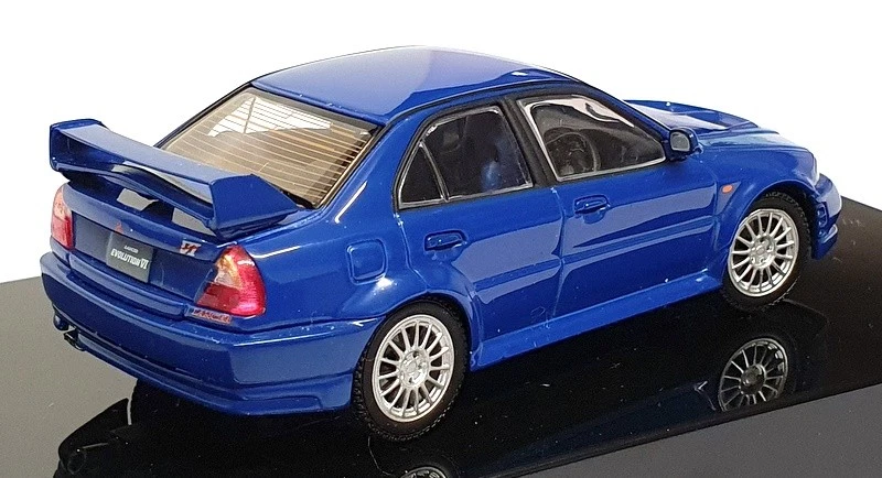 Autoart escala 1/43 diecast 57152 - Mitsubishi Lancer Evo 6 - azul Foto 2 de 4