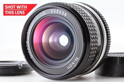 [Near MINT] Nikon Nikkor Ai Nikkor 24mm f2.8 Wide Angle MF Lens for F From JAPAN