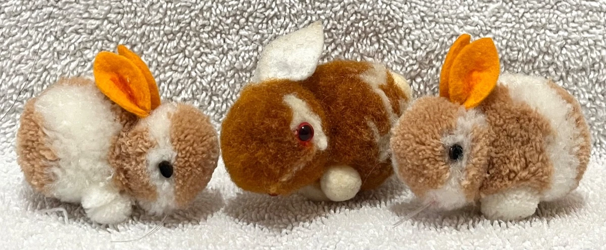 3 Petits Oiseaux Steiff Originaux - 1950/1960 - Décoration Vitrine - 4,5 à 7 Cm - Pompon